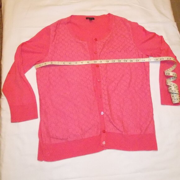 Talbots coral pink Women's Cardigan In M - Picture 1 of 2